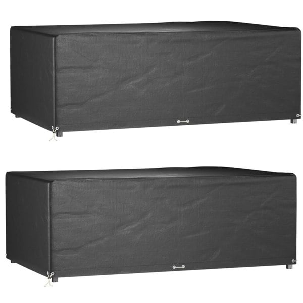 Berkfield Garden Furniture Covers 2 pcs 12 Eyelets 213x132x75 cm Rectangular