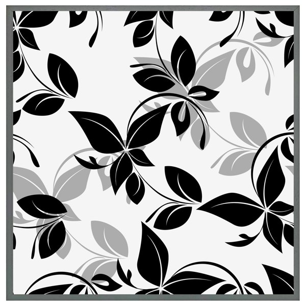 Benjamin Tate Design Black & white floral (Picture Frame)
