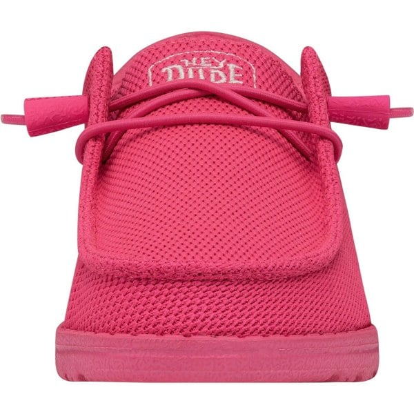 HEYDUDE Wendy Funk Mono Polyester Women's Electric Pink Moccasins Shoes