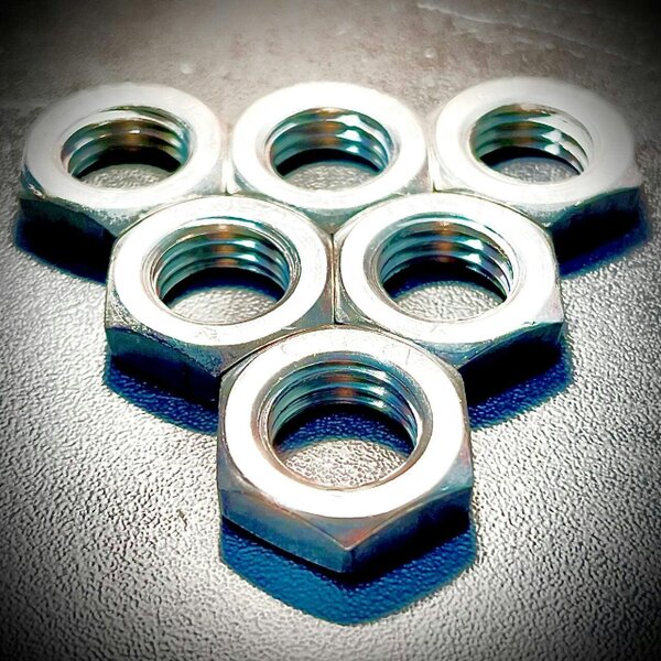 Fixaball Half Thin Lock Nuts Stainless A2 304 M2 - M30