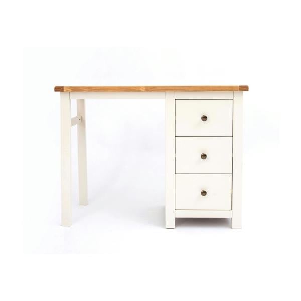 Maggiori 3 Drawer Desk - Dressing Table Brass Knob