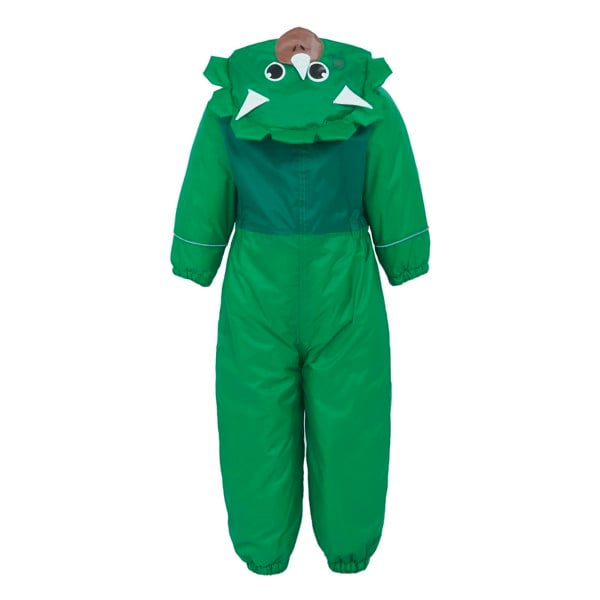 Regatta Childrens / Kids Mudplay III Dinosaur Waterproof Puddle Suit - Jelly Bean