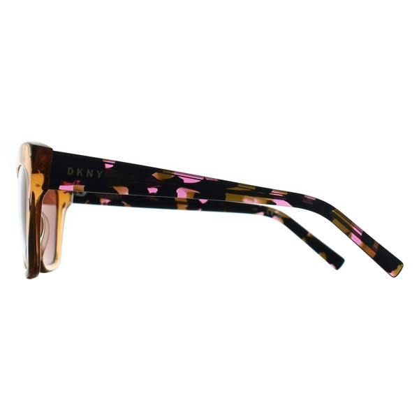 DKNY Sunglasses DK535S 730 Crystal Amber Brown