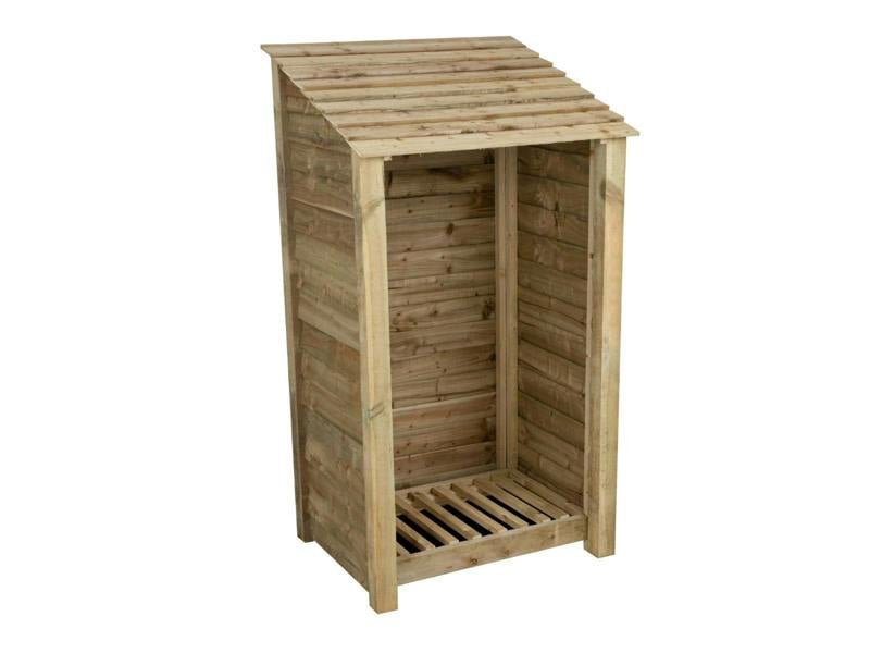 Arbor Garden Solutions Wooden Log Store W-99cm, H-126cm Or 180cm, D-88cm