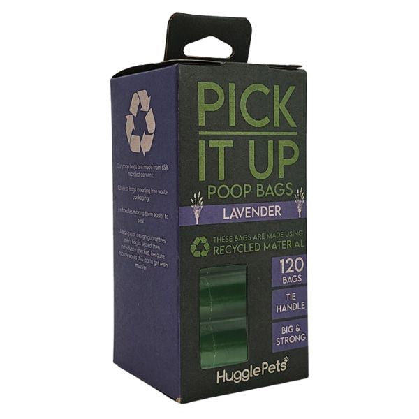 HugglePets Pick It Up Lavender Dog Poop Bags