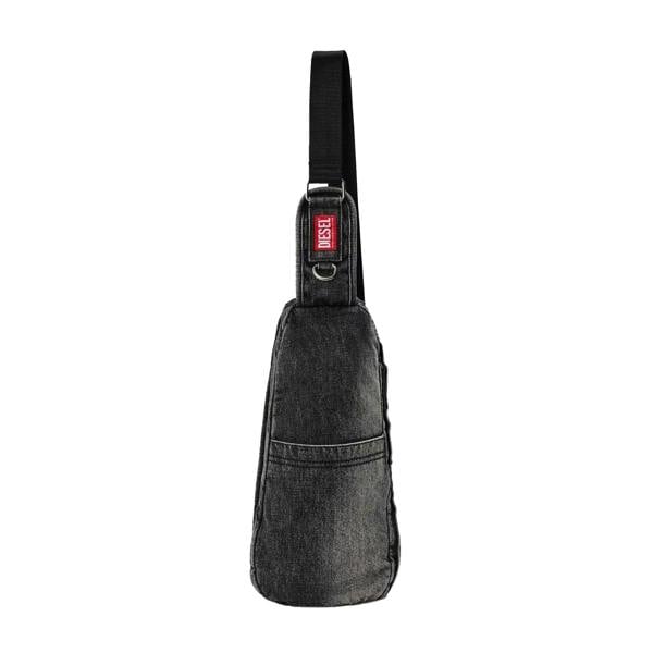 Diesel Rave Denim Crossbody Bag - Black - 