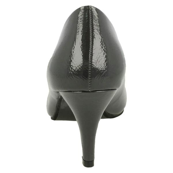 Spot On Ladies Spot On Patent Court Shoes