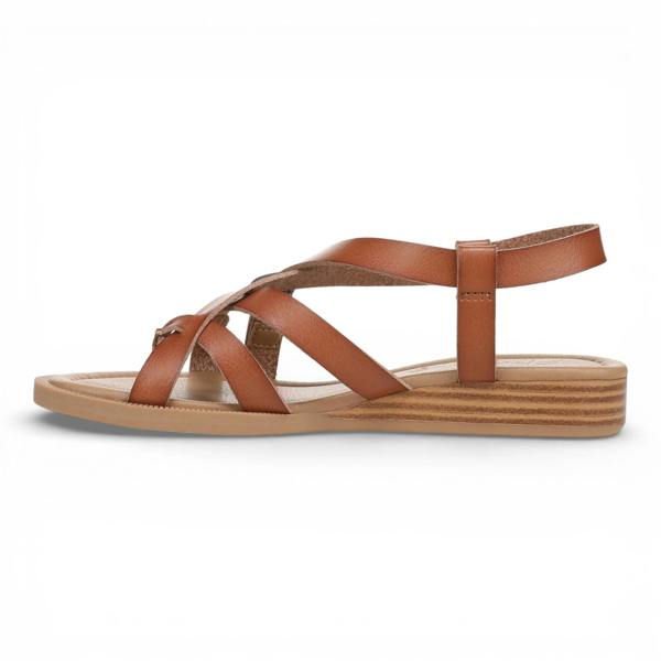 Blowfish Malibu April - Women's Scotch Tan Micro Wedge Strappy Sandals