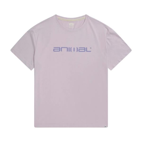 Animal Womens/Ladies Leena Organic Cotton Boxy T-Shirt - Lilac - 