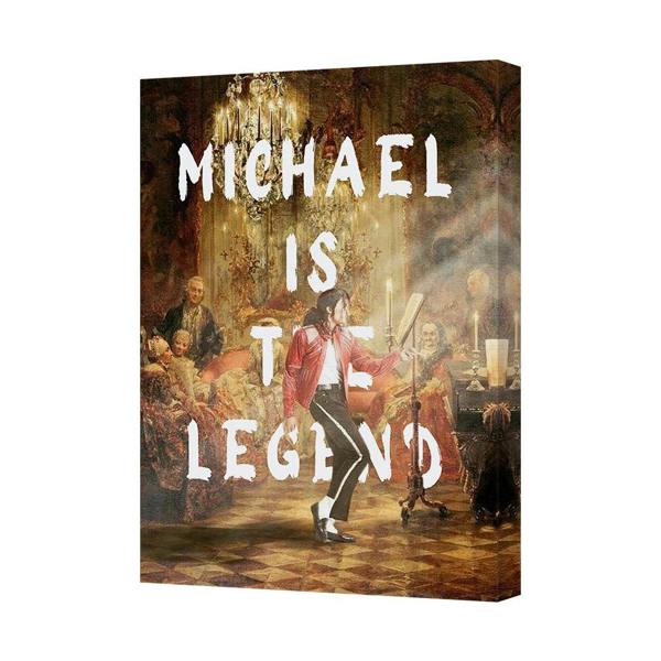 Benjamin Tate Design Michael Is The Legend Canvas Wall Art Print For Home Decor