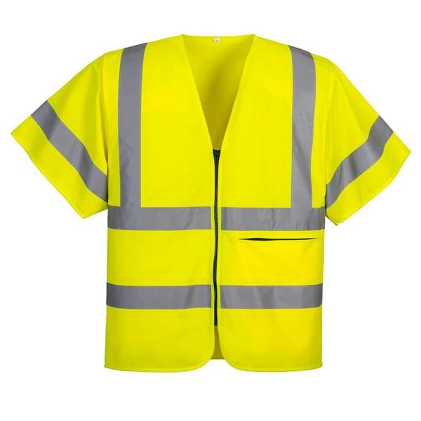Hi-Vis Band and Brace Zip Vest S/S Portwest