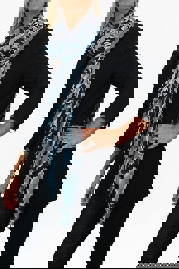 Paulo Due Leopard Spot Print Lightweight Shawl Scarf