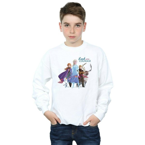 Disney Boys Frozen 2 Lead With Courage Sweatshirt - White