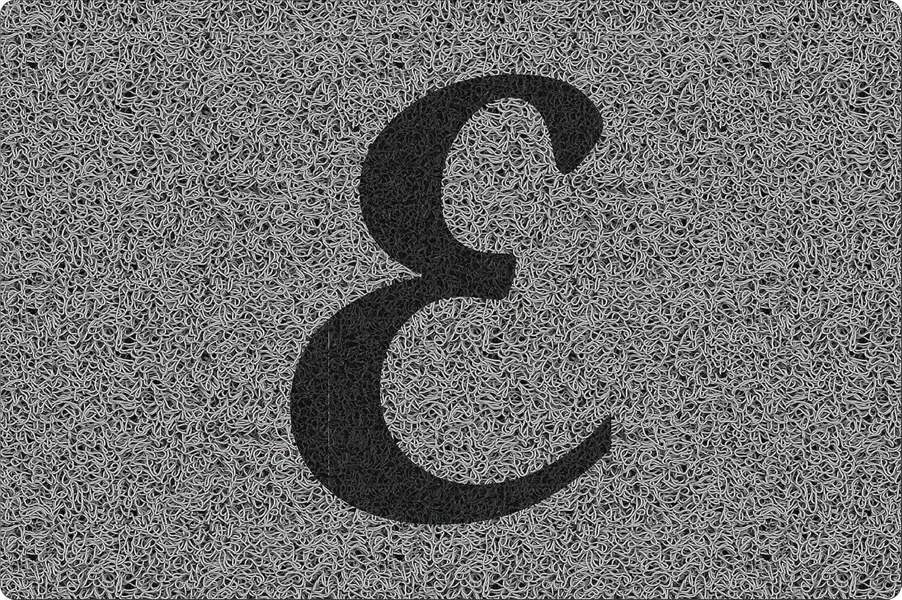 Nicoman Personalised Monogrammed Initial Letter Doormat 60 x 40cm