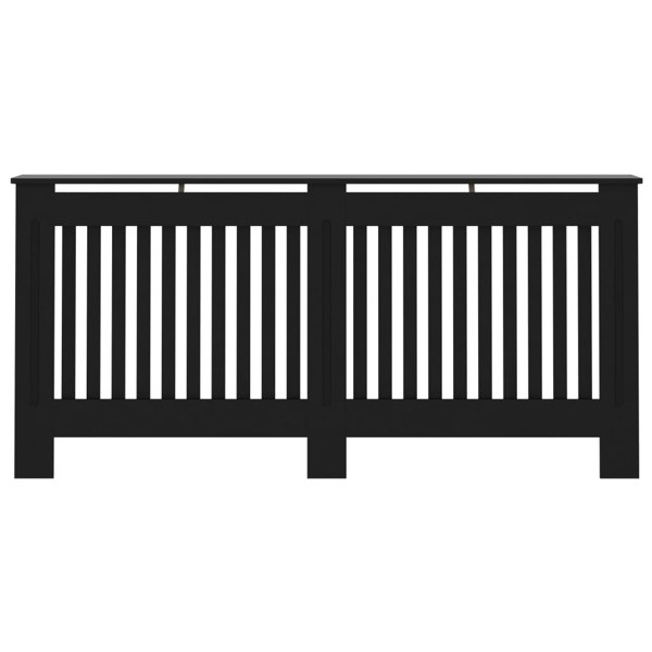 Berkfield Radiator Cover Black 172x19x81 cm MDF