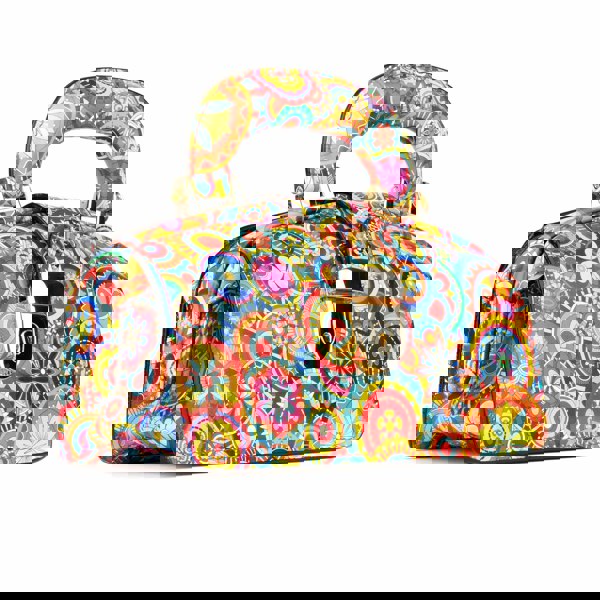 Embassy London Gazelle Mini - Signature Print - Women's mini bowling bag with handle and strap