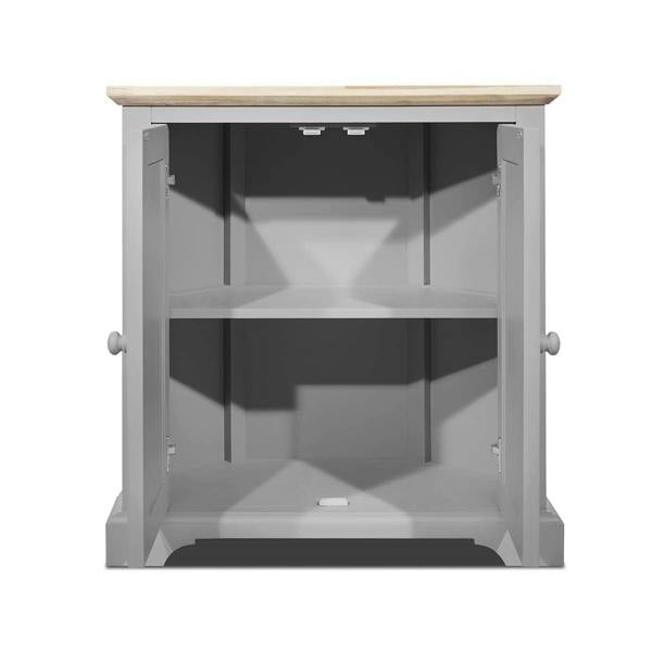 Statement Furniture Florence Corner Sideboard with Cupboard and Shelf. Assembled Storage