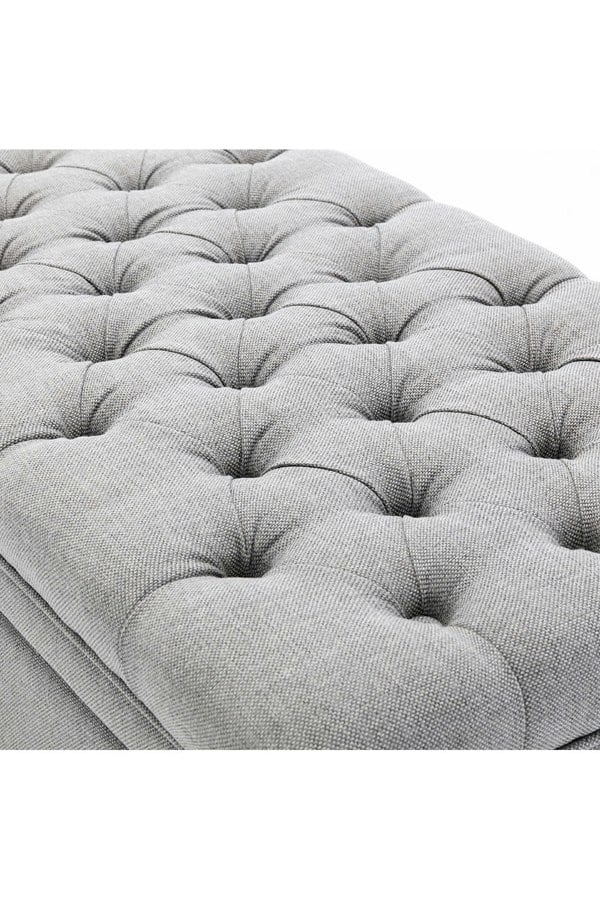 Living and Home Linen Padded Cushion Bed End Bench Storage Seat