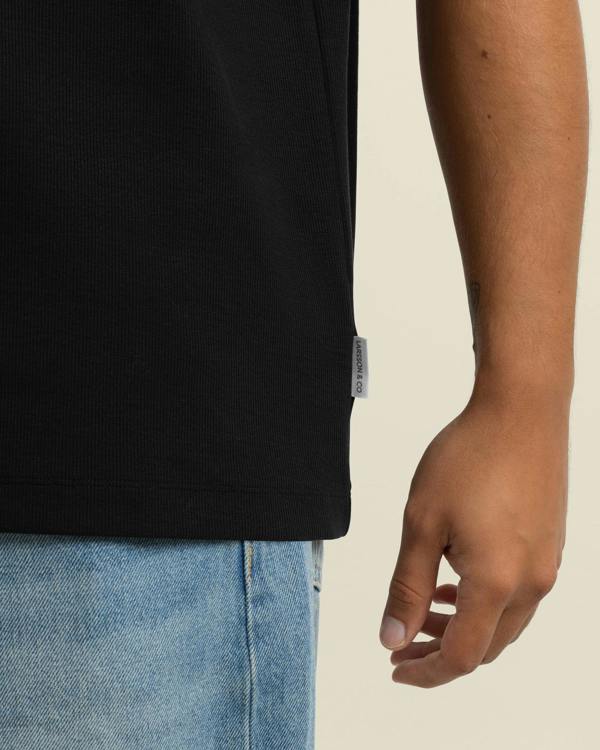 Larsson & Co Arvid - Ribbed T-Shirt