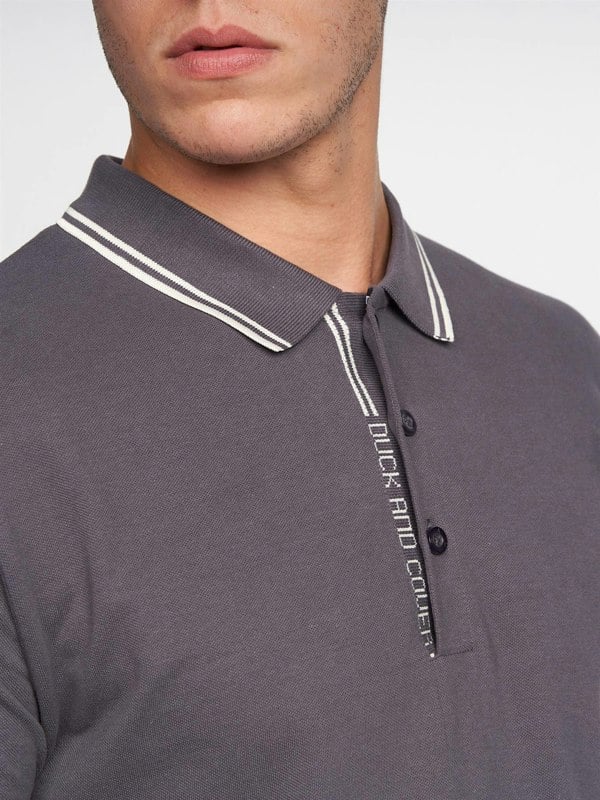 Duck and Cover Samtra Polo - Charcoal