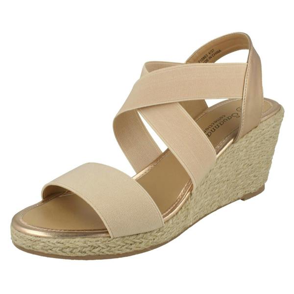 Savannah Ladies Savannah High Rope Wedge Sandals