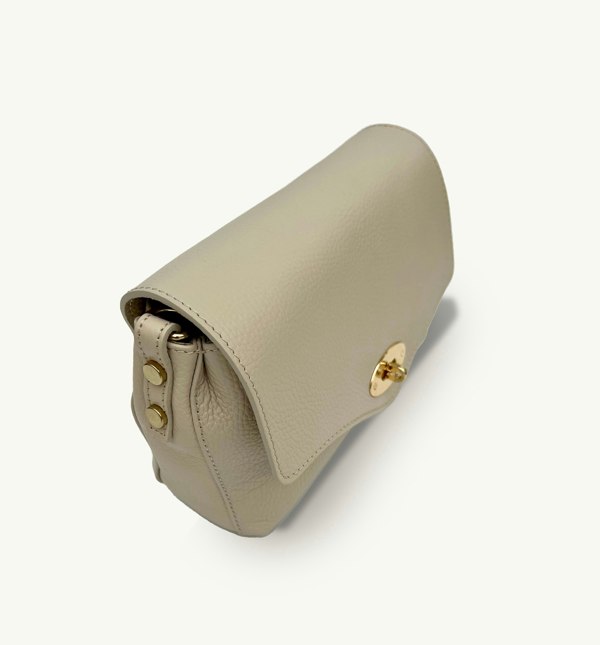 Apatchy London The Maddie Midi Stone Leather Bag