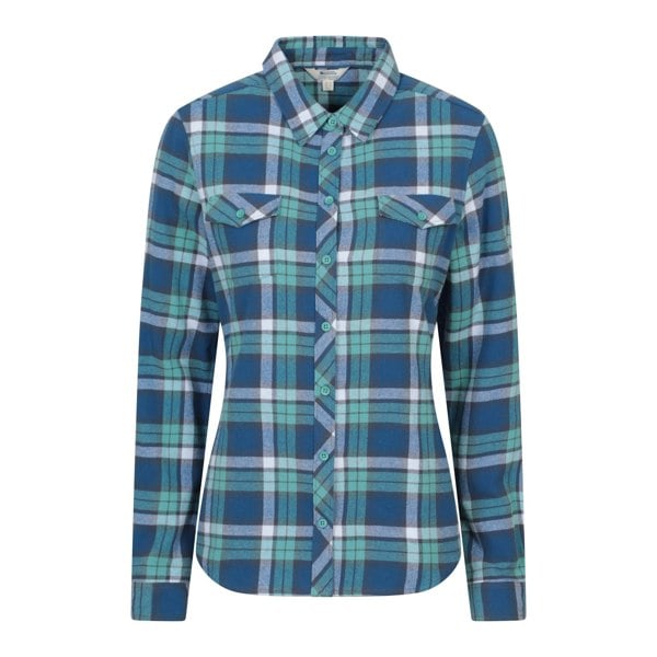 Mountain Warehouse Womens Willow Flannel Shirt - Blue