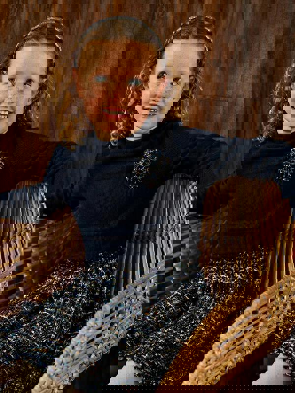 GWD Agatha 2 in 1 Tweed Corsage Dress