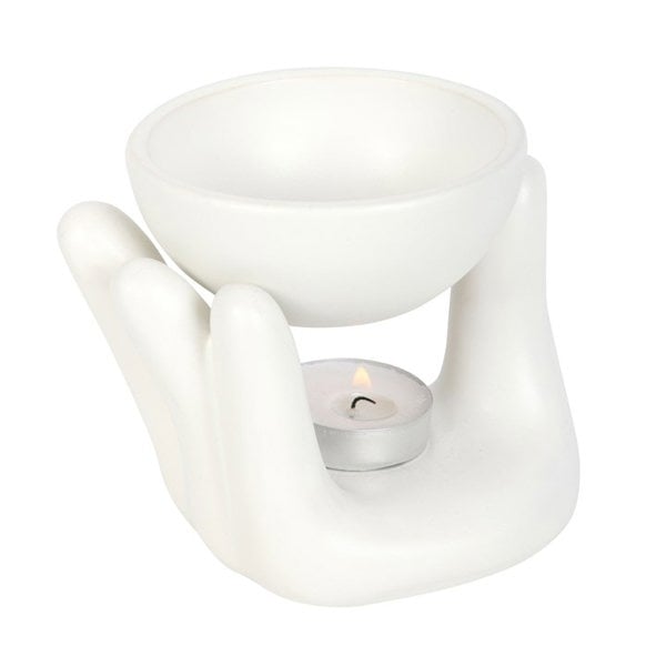 Serano White Hand Ceramic Oil Burner