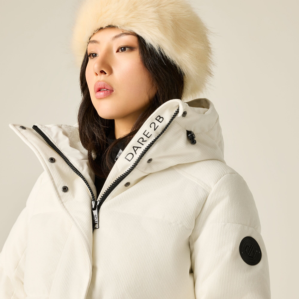 Dare 2B Womens Allure Cord Ski Jacket - Egret