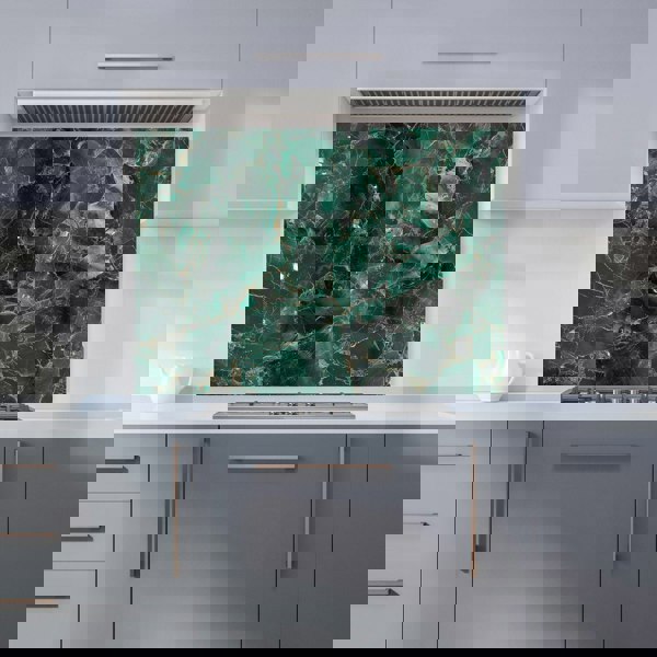 Warren Reed - Designer Green Quartz Effect Kitchen Splashback