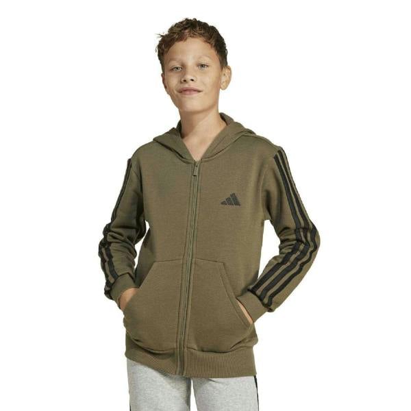 Adidas Childrens/Kids Essentials Full Zip Hoodie - Olive - 