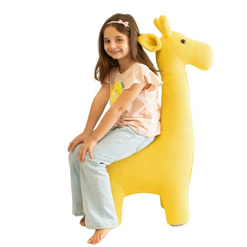 CROCHETTS Large giraffe plush with auxiliary seat for children LT-Y01