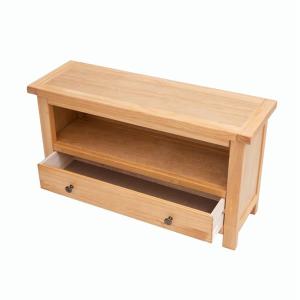 Cabinet Bits Lugo Waxed 1 Drawer TV Cabinet Brass Knob