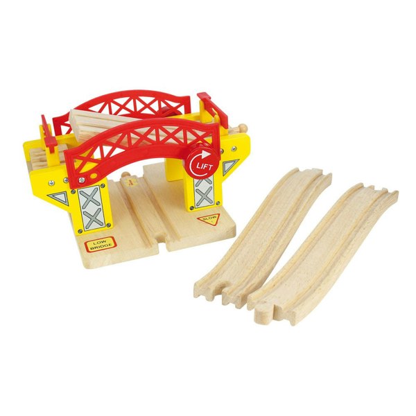 Bigjigs Rail Wooden Lifting Bridge With 2 Track Pieces