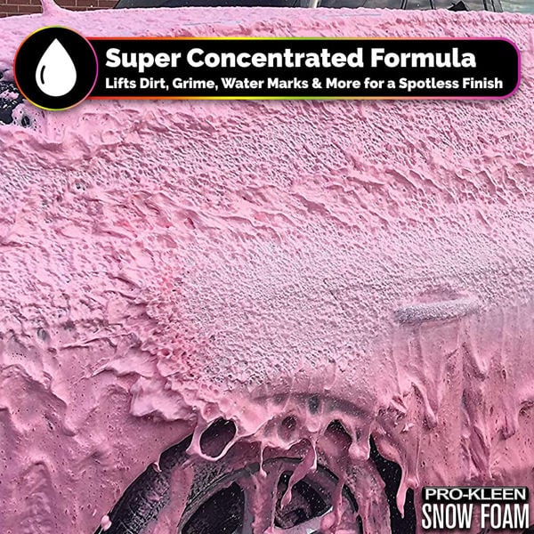 ProKleen Pro-Kleen 10L Strawberry Milkshake PINK Snow Foam with Wax Super Thick & Non-Caustic Foam
