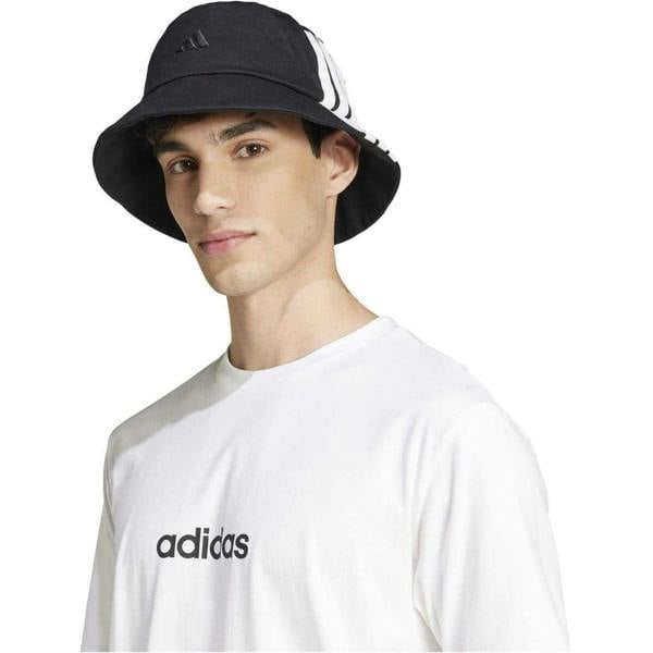 Adidas Unisex Adult Cotton Twill Bucket Hat - Black/White - 