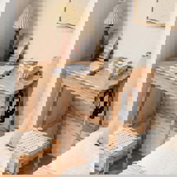 Cedric Office Desk, Oak Wood-Rit Concept-Rit Concept