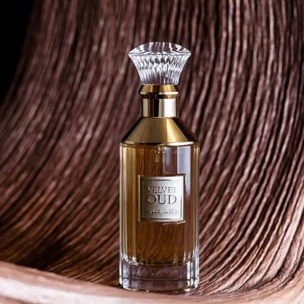 Velvet Oud Perfume 100ml EDP by Lattafa woody banner