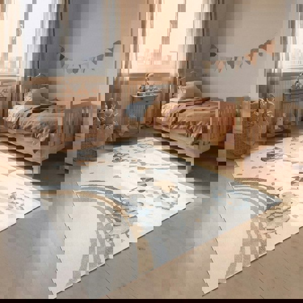 Kids Walk like an Elephant Rainy Party Rug, Heat-insulating, Soft pile | THE RUGS