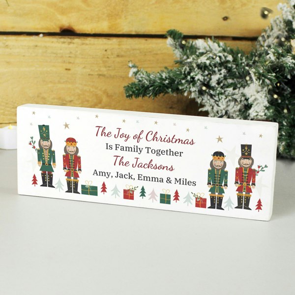 Personalised Memento Company Personalised Christmas Nutcracker Wooden Mantel Decoration