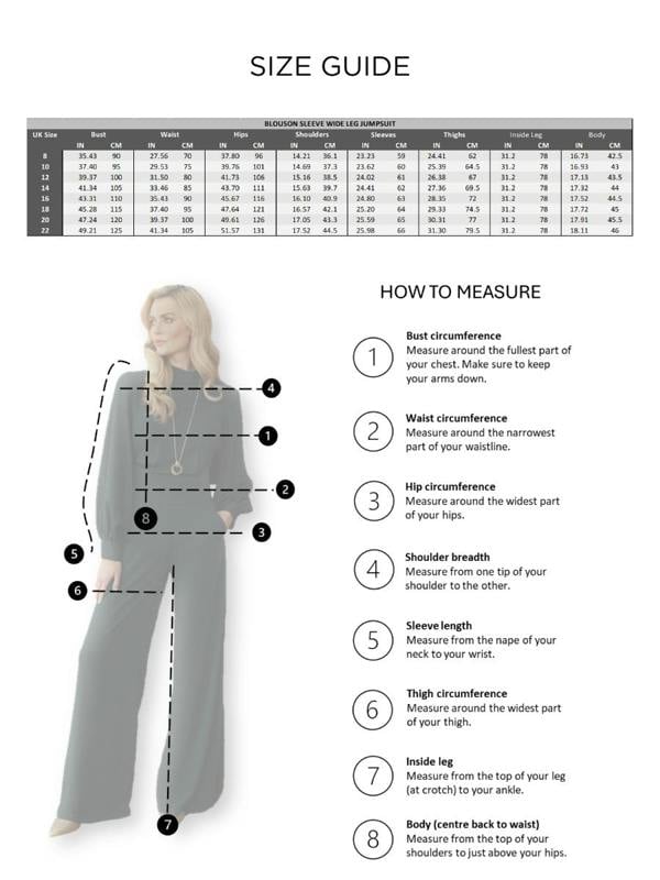 HotSquash Wide Leg Jumpsuit with Blouson Sleeve