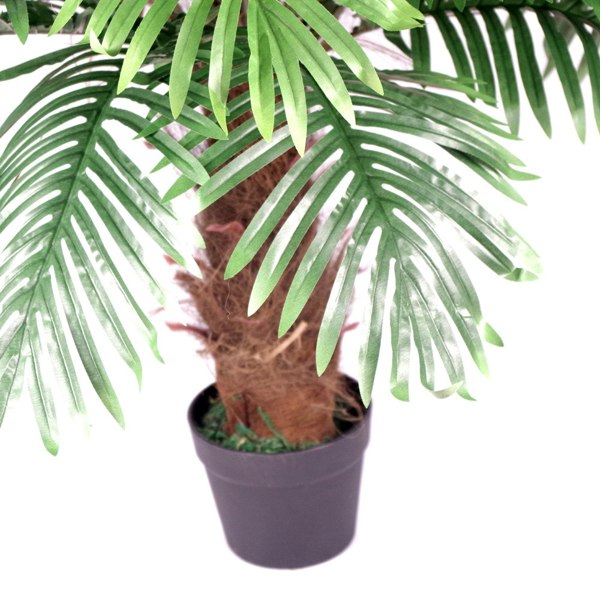 Leaf Artificial Princess Palm Tree - 100cm Brown Trunk