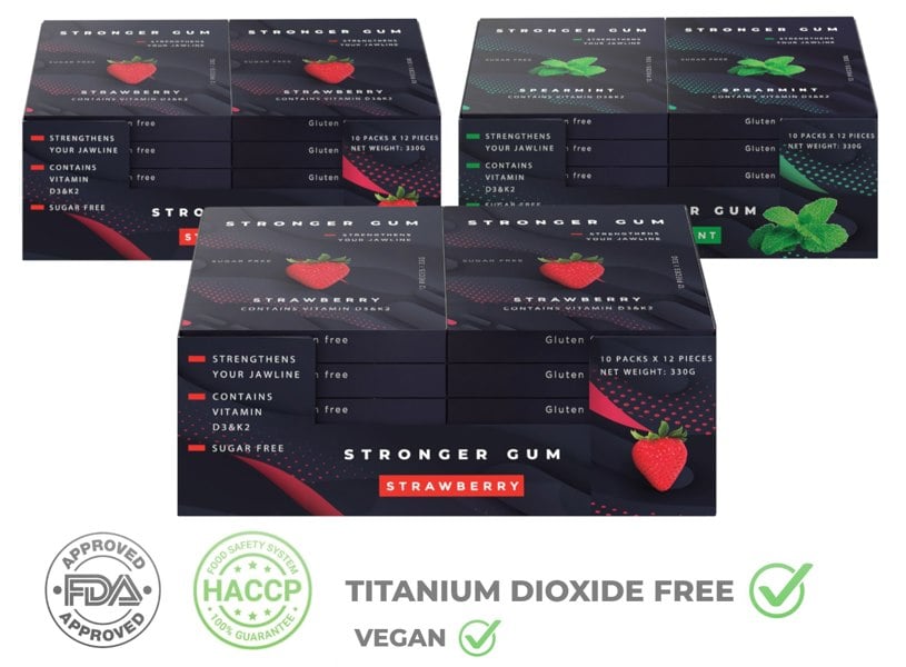 Stronger Gum Regular Set: 3 Packs for Price of 2 (990g)