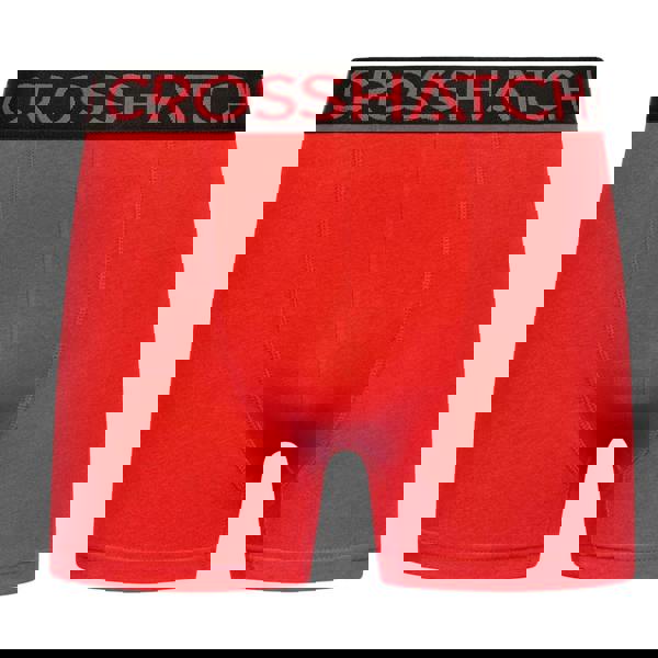 Crosshatch Mens Highlighter Boxer Shorts (Pack of 3) - Green/Red - 