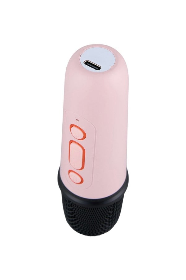 Living and Home Portable Wireless RGB Light Karaoke Speaker With 2 Microphones