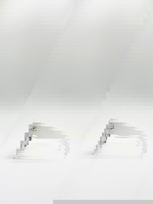 SVNX Oversized Matte Clear Frame Cat Eye Sunglasses