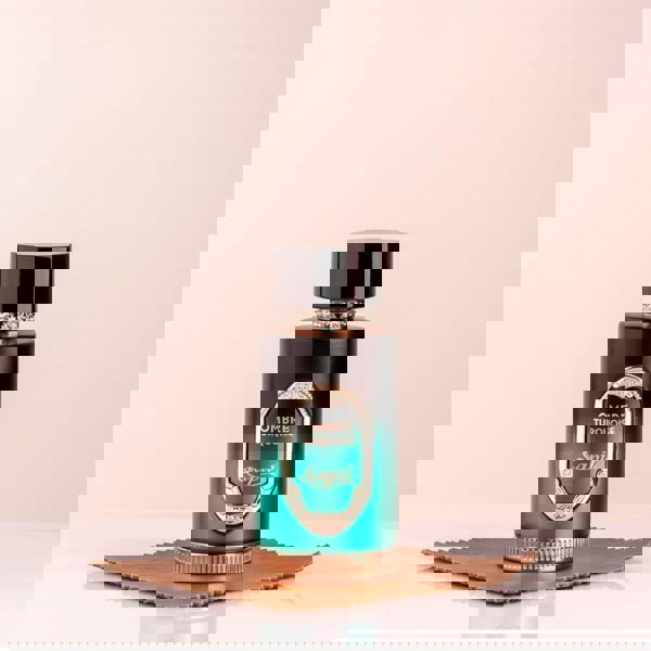 Sapil Ombre Turquoise Eau de Parfum 100ml bottle on soft background