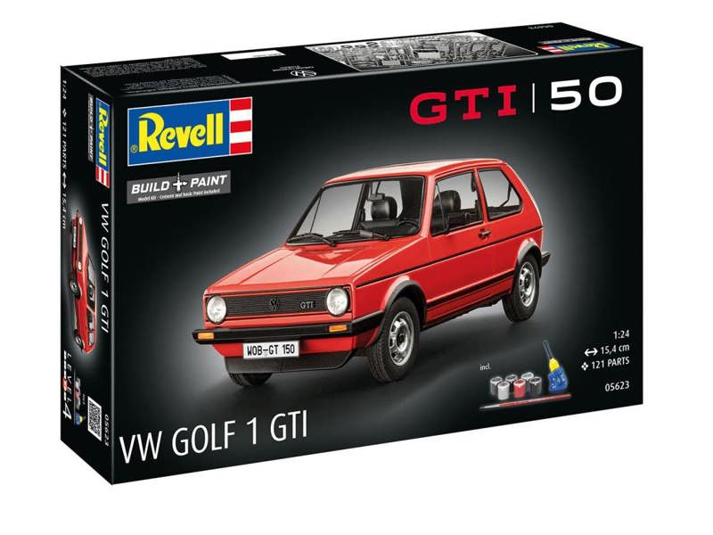 Revell 70yrs of the VW Golf 1 Gti Gift Set (1:24 Scale)