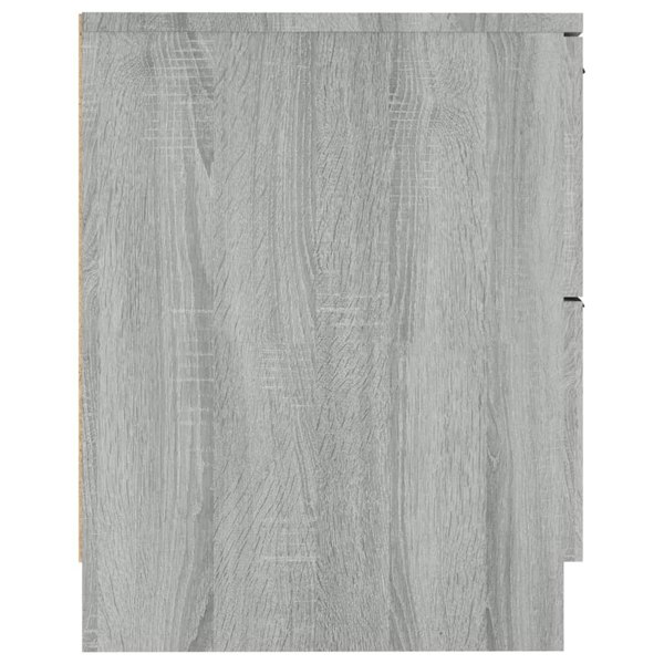Berkfield Bedside Cabinets 2 pcs Grey Sonoma Engineered Wood